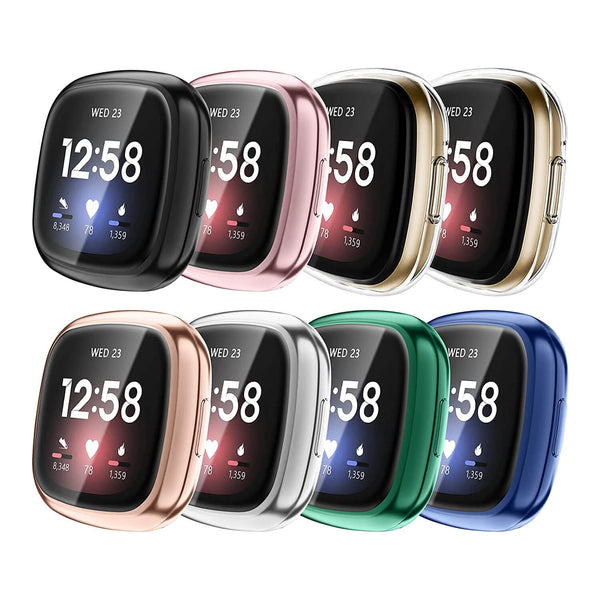 fintie [8-Pack] Fitbit Versa 3 / Fitbit Sense Screen Protector Case | Fintie