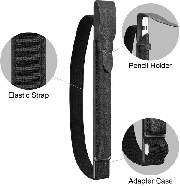 Fintie Apple Pencil Pro Apple Pencil (USB-C 2nd/1st Gen) Pencil Holder With USB Adapter Pocket | Fintie