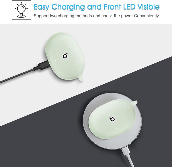 Fintie Beats Studio Buds + (2023) / Beats Studio Buds (2021) Silicone Cover With Keychain Carabiner | Fintie