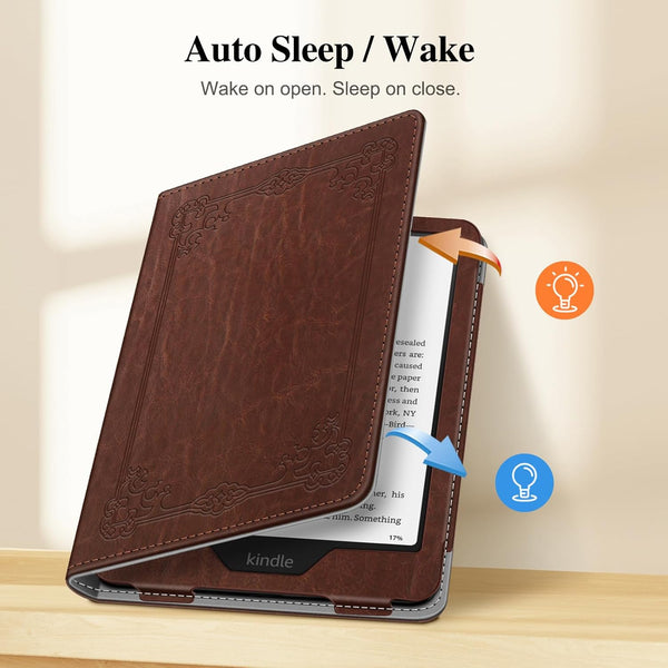 Fintie Book Style Vegan Leather Folio Case For Kindle Colorsoft/ Kindle Paperwhite 7"/6.8" | Fintie