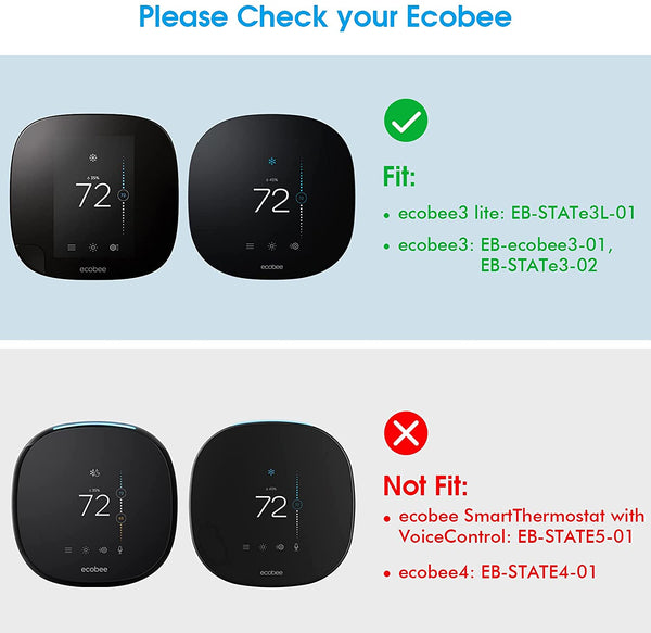 Fintie Ecobee3 Lite / Ecobee3 Smart Thermostat Wall Plate Cover | Fintie
