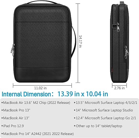 Fintie Fintie Laptop Shoulder Bag For MacBook Pro 14 MacBook Air 15 MacBook Air 13.6