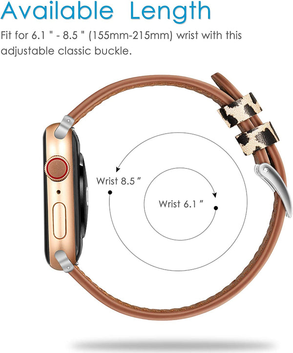 Fintie Fintie Leather Band For Apple Watch Series 9/8/7/6/5/4/3/2/1 And IWatch SE