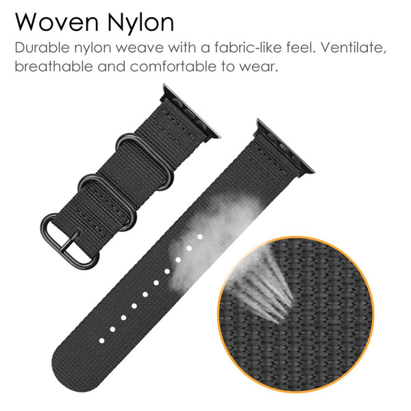 Fintie Fintie Nylon Band For Apple Watch 49mm/45mm/44mm/42mm (Ultra 2/Series 9/ 8/7/SE/6/5/4/3/2/1)