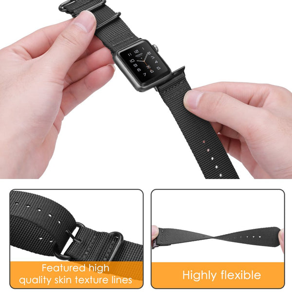 Fintie Fintie Nylon Band For Apple Watch 49mm/45mm/44mm/42mm (Ultra 2/Series 9/ 8/7/SE/6/5/4/3/2/1)