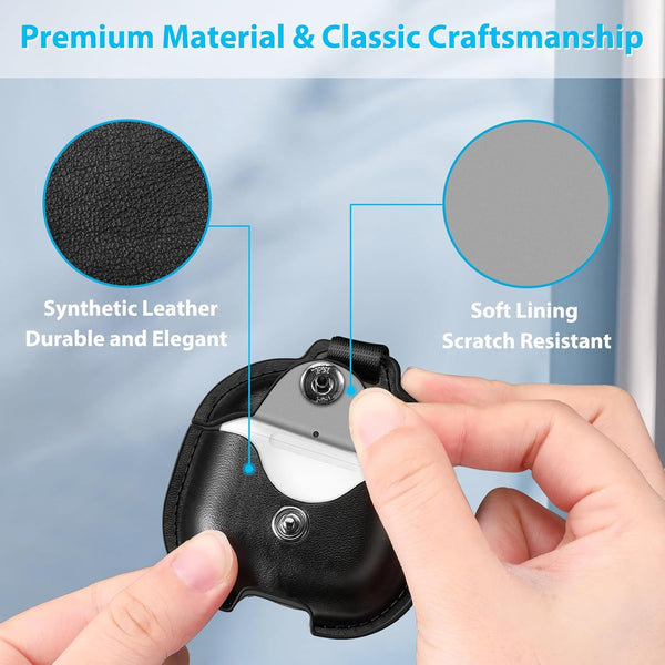 Fintie Fintie PU Leather Case For AirPods 4th Generation Snap Closure Earbuds Protective Cover