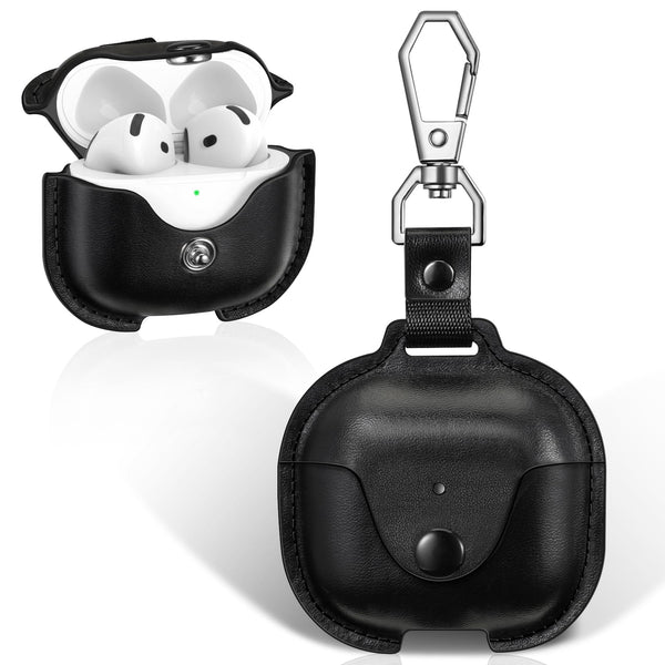 fintie Fintie PU Leather Case for AirPods 4th Generation Snap Closure Earbuds Protective Cover