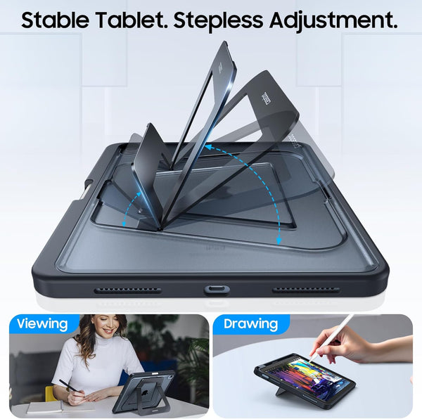 Fintie Fintie Shockproof Case For IPad 11th Gen (A16 2025)/iPad 10th Gen Slim Frosted Protective Cover With Multi-Angle Stand