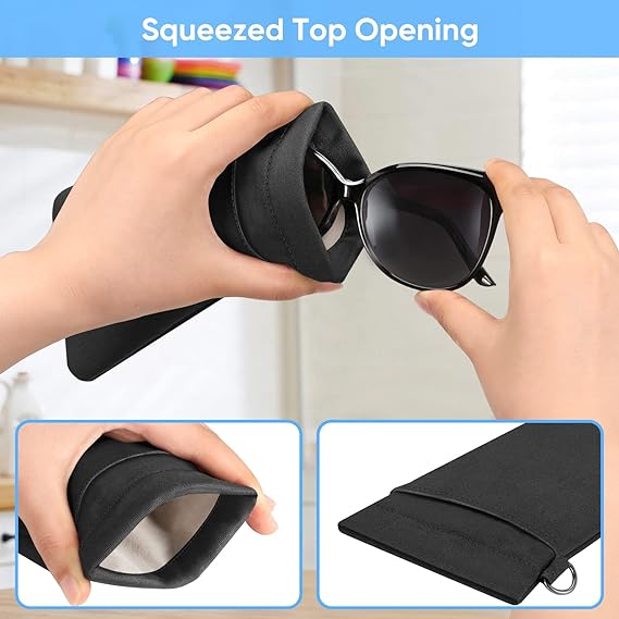 Fintie Fintie Soft Eyeglasses Case With Carrying Strap [Double Pouch]