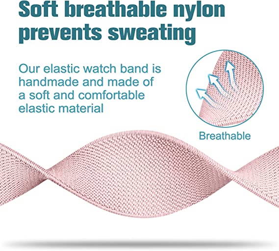 Fintie Fintie Stretchy Nylon Band For Apple Watch 38mm/40mm/41mm (2 Pack)