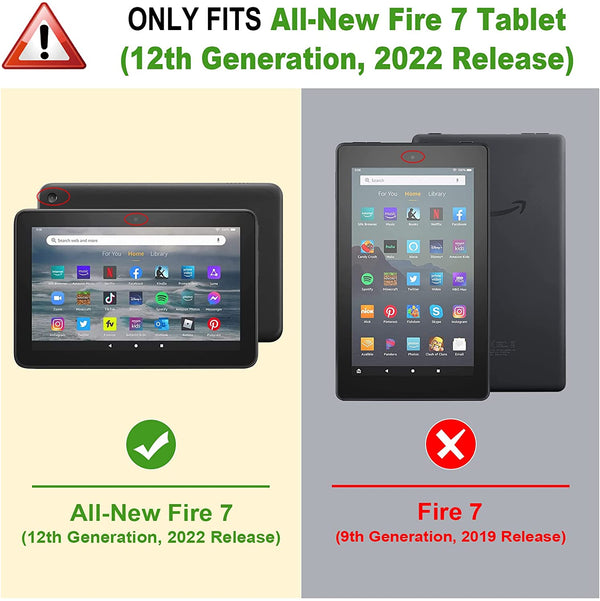 Fintie Fire 7 Tablet (12th Gen 2022) Folio Case | Fintie