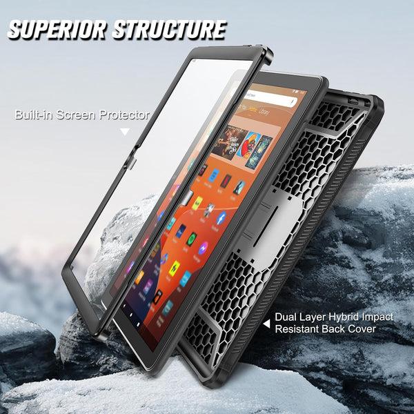 Fintie Fire HD 10 (13th Gen 2023) Shockproof Case Built-in Screen Protector | Fintie