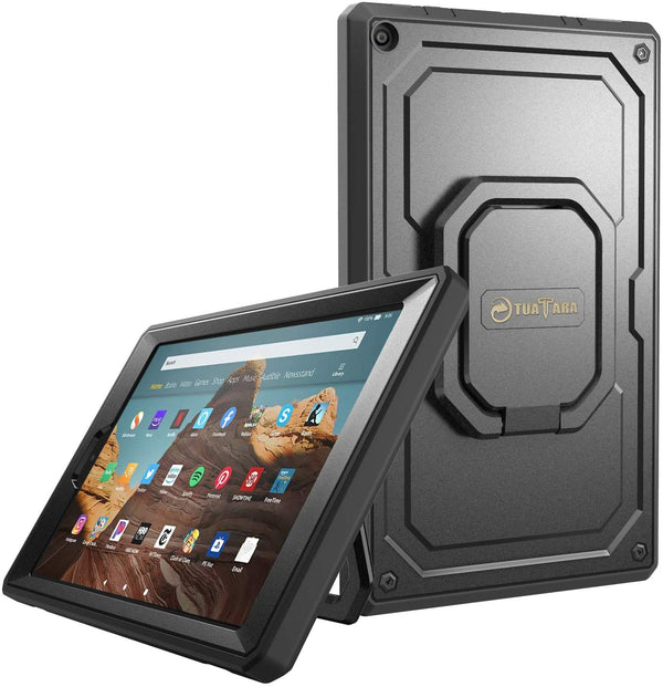 fintie Fire HD 10 (9th Gen 2019 7th Gen 2017) Tuatara 360 Rotating Case | Fintie