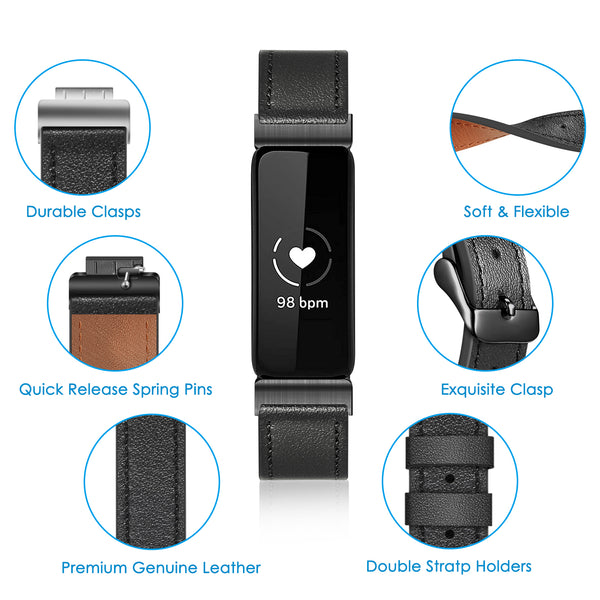 Fintie Fitbit Inspire 2 / Inspire HR / Inspire Genuine Leather Band | Fintie