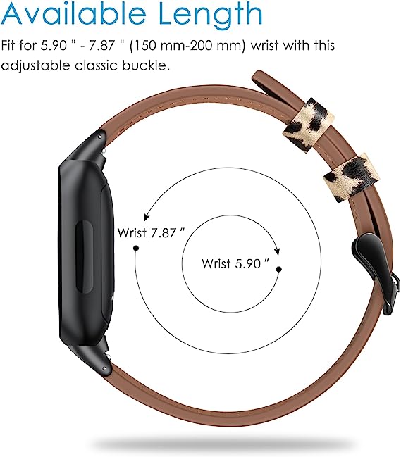 Fintie Fitbit Inspire 3 Genuine Leather Band | Fintie