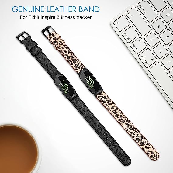 Fintie Fitbit Inspire 3 Genuine Leather Band | Fintie