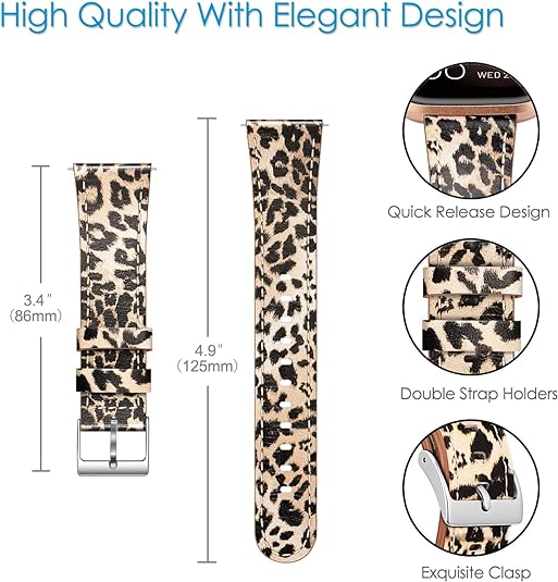 Fintie Fitbit Versa 2/Versa/Versa Lite Genuine Leather Band | Fintie