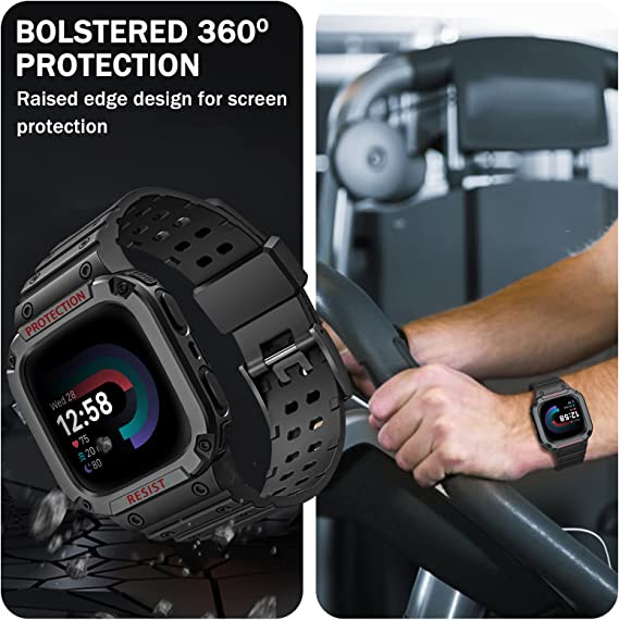 Fintie Fitbit Versa 4/3/2/1 Fitbit Sense 2/1 Sports Band With Bumper Cover | Fintie