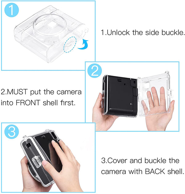 Fintie Fujifilm Instax Mini 40 Instant Film Camera Clear Case | Fintie