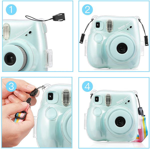 Fintie Fujifilm Instax Mini 7+ Instant Camera Protective Clear Case | Fintie