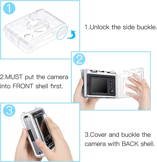 Fintie Fujifilm Instax Mini EVO Camera Protective Clear Case | Fintie