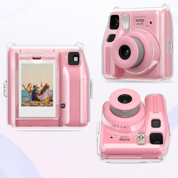 Fintie Fujifilm Instax Mini SE Instant Camera Protective Clear Case HardShell Cover With Upgraded Film Pocket | Fintie