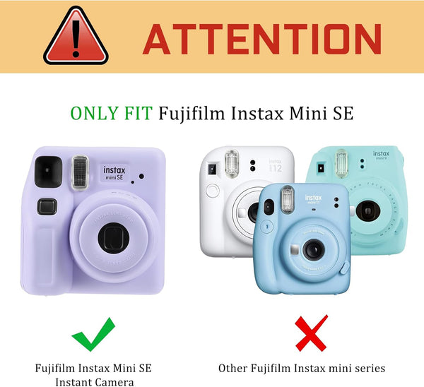 Fintie Fujifilm Instax Mini SE Instant Camera Protective Case Vegan Leather Camera Bag | Fintie