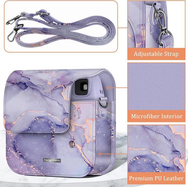 Fintie Fujifilm Instax Mini SE Instant Camera Protective Case Vegan Leather Camera Bag | Fintie