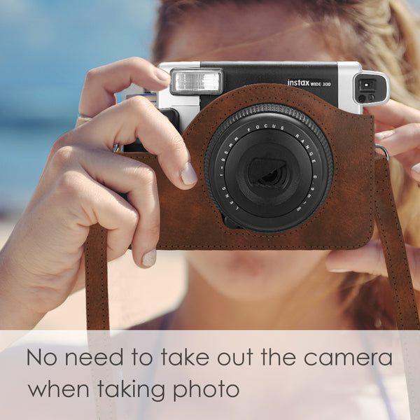 Fintie Fujifilm Instax Wide 300 Instant Film Camera Leather Bag | Fintie