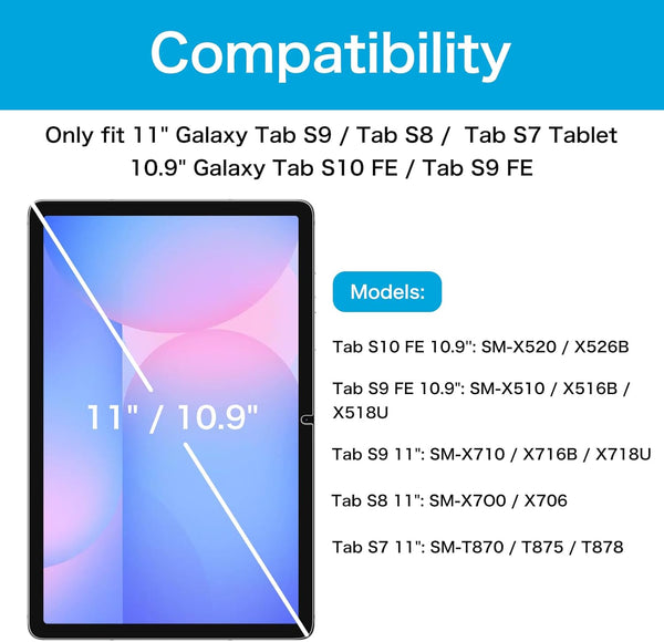 Fintie Galaxy Tab S10 FE/Tab S9 FE 10.9" / Tab S9 11" Screen Protector [2 Pack] | Fintie