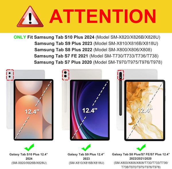 Fintie Galaxy Tab S10 Plus/ Tab S9 Plus 12.4" Multi-Angle Case W/ Elastic Band | Fintie