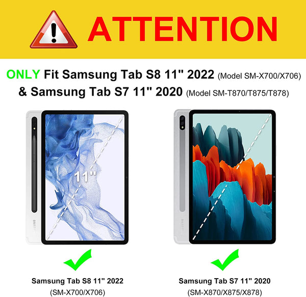 Fintie Galaxy Tab S8/Tab S7 11-inch Multiple Angle Viewing Case | Fintie