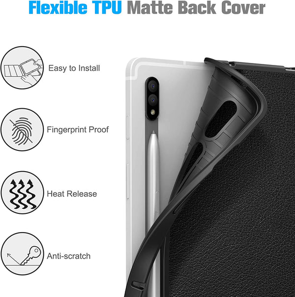 Fintie Galaxy Tab S8/Tab S7 11-inch Slim Case With Soft TPU Back Cover | Fintie