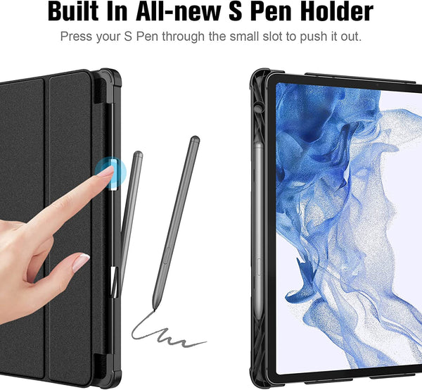 Fintie Galaxy Tab S8/Tab S7 11-Inch Slim Trifold Stand Case | Fintie