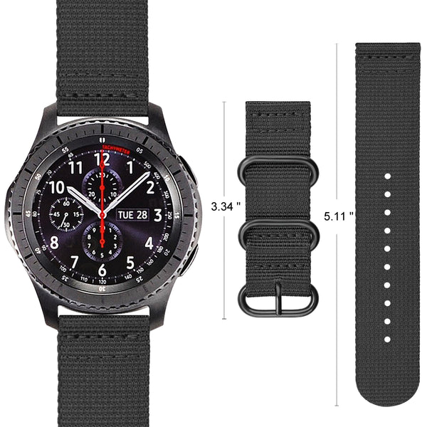 Fintie Galaxy Watch 3 45mm / Galaxy Watch 46mm / Gear S3 Frontier Classic Nylon Band | Fintie