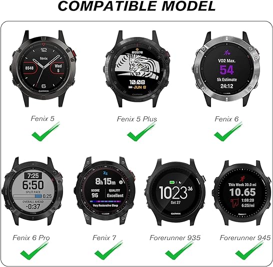 Fintie Garmin Fenix 7/Fenix 6/Fenix 5 Soft Woven Nylon Sports Strap | Fintie