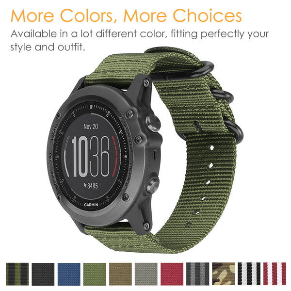 Fintie Garmin Fenix 8 51mm/ Fenix 7X/6X/5X Plus Soft Nylon Band| Fintie