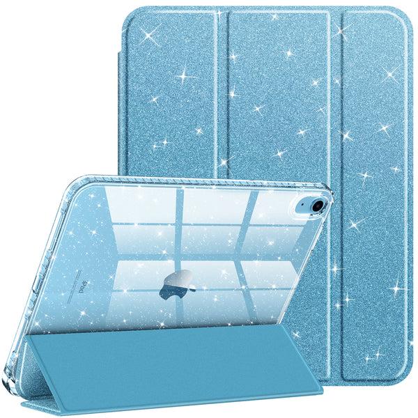fintie Glittering Slim Case for iPad A16 Chip 11th Gen/iPad 10th Gen w/Clear Back Shell & Pencil Holder | Fintie