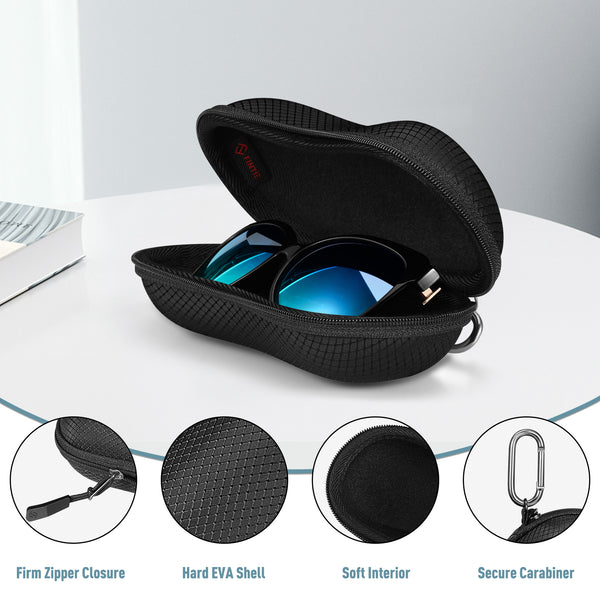 Fintie Hard EVA Case For Sunglasses/Sports Glasses W/Carabiner | Fintie