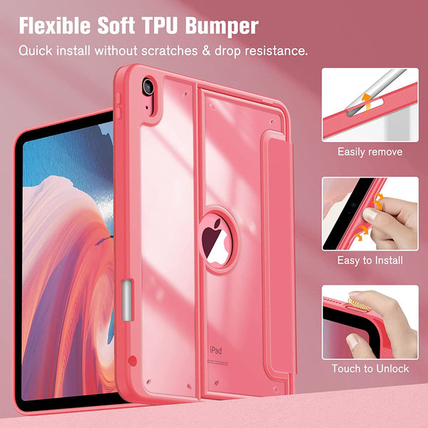 Fintie IPad 11-inch A16 Chip 2025 IPad 10th Gen 10.9" 2022 Multi-Angle Viewing Shockproof Case |Fintie