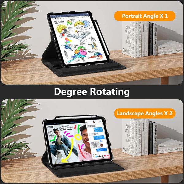 Fintie IPad 11-Inch A16 Chip 2025 IPad 10th Gen (2022) 360-Degree Rotating Case W/ Pencil Holder | Fintie