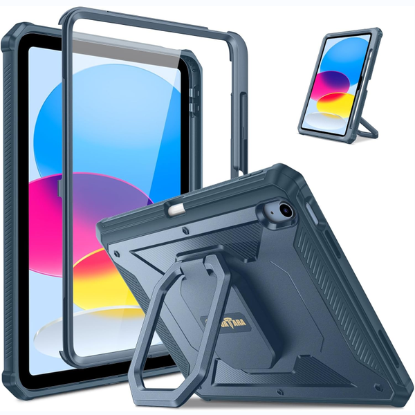 fintie iPad 11-Inch A16 Chip (2025)/ iPad 10th Gen (2022) Tuatara Rugged Case | Fintie