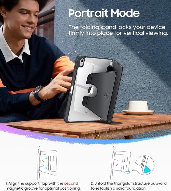 Fintie IPad 11th Gen A16/iPad 10th Gen Case W/Multiple Stand Angles & Pencil Holder Clear Back | Fintie