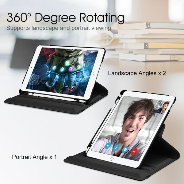Fintie IPad 9th Gen IPad 8th/7th Gen 360-Degree Rotating Case With Pencil Holder | Fintie