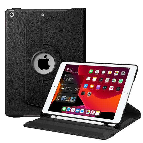 fintie iPad 9th Gen iPad 8th/7th Gen 360-Degree Rotating Case with Pencil Holder | Fintie