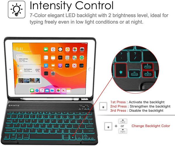 Fintie IPad 9th Gen / IPad 8th Gen / IPad 7th Gen (10.2-Inch) Backlit Keyboard Case | Fintie