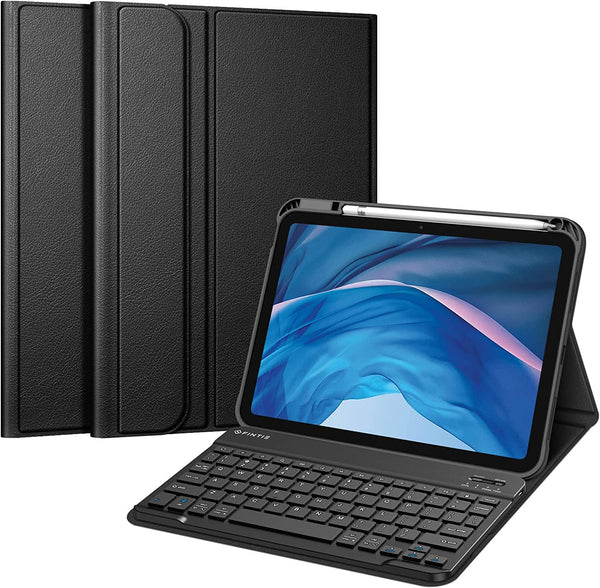 fintie iPad A16 Chip 11-inch (2025) iPad 10th Gen (2022) Keyboard Case w/ Pencil Holder | Fintie