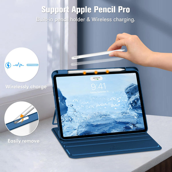 Fintie IPad Air 11-inch (M3 Chip 2025 M2 Chip 2024) IPad Air 5th/4th Gen 10.9-inch Shockproof Multi-Angles Viewing Case | Fintie