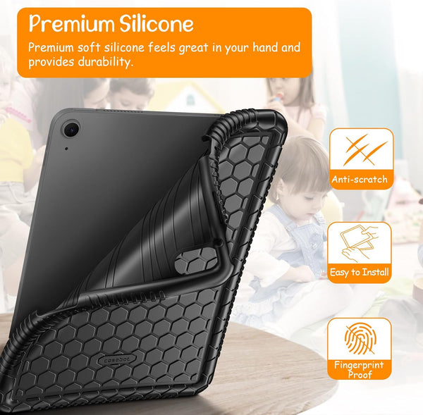 Fintie IPad Air 11-inch (M3/M2 Chip) IPad Air 5th/4th Gen Kid-Friendly Soft Silicone Cover | Fintie