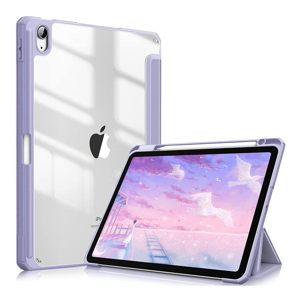 fintie iPad Air 11" (M3 chip 2025 M2 chip 2024) iPad Air 5th/4th Generation (10.9") Hybrid Slim Case with Transparent Clear Back | Fintie fintie iPad Air 11" (M3 chip 2025 M2 chip 2024) iPad Air 5th/4th Generation (10.9") Hybrid Slim Case with Transparent Clear Back | Fintie